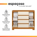 Ver imagem 7 de Cômoda Sapateira 4 Gavetas 2 Portas Boston Albatroz