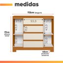 Ver imagem 3 de Cômoda Sapateira 4 Gavetas 2 Portas Boston Albatroz