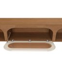 Ver imagem 6 de Rack para TV até 86 Polegadas Fiori 3 Portas com Vidro e LED Cinamomo/Off White - Artely Móveis