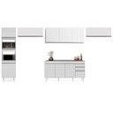 Ver imagem 3 de Armário de Cozinha Modulada 5 Peças Cp15 Balcão com Pia Inox Branco - Lumil