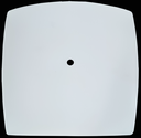 Ver imagem 1 de Vidro Curvo Quadrado Fosco 30cm P/ Plafons C/ Furo de 10mm