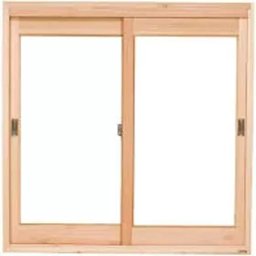 Janela Vitrô de Madeira 100x80x12 Modelo Vidro Inteiro Duas Folhas - 1