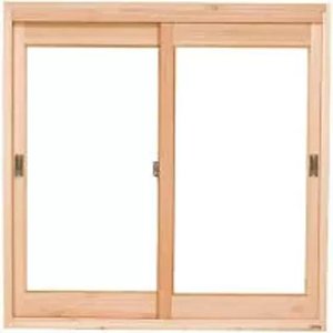 Janela Vitrô de Madeira 100x80x12 Modelo Vidro Inteiro Duas Folhas