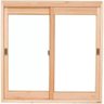 Janela Vitrô de Madeira 100x80x12 Modelo Vidro Inteiro Duas Folhas - 1