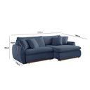 Ver imagem 2 de Sofá Cama Retrátil e Reclinável Inova 210 Cm Braço 15 Cm Meu Sofá Online