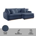 Ver imagem 5 de Sofá Cama Retrátil e Reclinável Inova 210 Cm Braço 15 Cm Meu Sofá Online