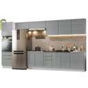 Ver imagem 3 de Armário de Cozinha Completa 400cm Branco/Cinza Lux da Thauane Madesa