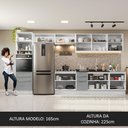 Ver imagem 6 de Armário de Cozinha Completa 400cm Branco/Cinza Lux da Thauane Madesa