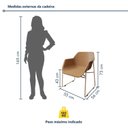 Ver imagem 3 de Conjunto Sala de Jantar 6 Lugares Retangular Tampo de Vidro 160x85cm Mesa Smart com Cadeiras Lodelô Branco/Serragem/Cromado