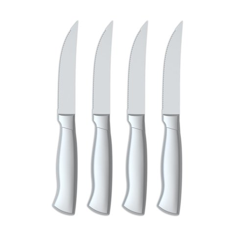Conjunto de 4 Facas para Bife Cuisinart em Aço Inox com Cabo Vazado
