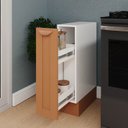 Ver imagem 4 de Balcão Porta Tempero Planejado 20cm sem Tampo Arizona CabeCasa MadeiraOriginals Laranja/Terracota/Branco