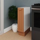 Ver imagem 1 de Balcão Porta Tempero Planejado 20cm sem Tampo Arizona CabeCasa MadeiraOriginals Laranja/Terracota/Branco