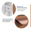 Ver imagem 5 de Balcão Porta Tempero Planejado 20cm sem Tampo Arizona CabeCasa MadeiraOriginals Laranja/Terracota/Branco