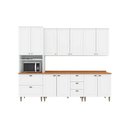 Ver imagem 1 de Cozinha Modulada Henn Americana Henn 7 Peças C/ Pés C5p60 Branco