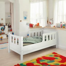 Cama Juvenil com Proteção Encanto Branca - 1