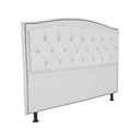 Ver imagem 2 de Kit Cabeceira e Calçadeira com Baú 160 Cm Queen Casal Diana Suede Branco - Fina Mobília