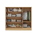 Ver imagem 5 de Cômoda Infantil 95cm 1 Porta com Vidro e 4 Gavetas Pirulito Multimóveis Mp4469 Madeirado