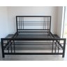Cama Casal Robusta Aço Ferro Tamanho Padrão 138cmx188cm Cor Cinza Estilo Industrial Mobbili Ca-04 - 3