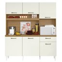 Ver imagem 1 de Kit Cozinha Compacta 6 Portas Siena 160 Cm Atacama Off White Armoveis