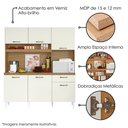 Ver imagem 4 de Kit Cozinha Compacta 6 Portas Siena 160 Cm Atacama Off White Armoveis