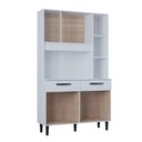 Ver imagem 5 de Armário Cozinha Compacta Malu 7 Portas 2 Gavetas MDP/MDF  branco Poquema Móveis