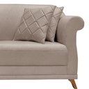 Ver imagem 4 de Sofá 2 Lugares para Sala de Estar 180cm Apollo Linho Areia - Vimont Moveis