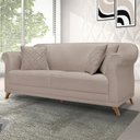 Ver imagem 2 de Sofá 2 Lugares para Sala de Estar 180cm Apollo Linho Areia - Vimont Moveis