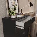 Ver imagem 5 de Cômoda 5 Gavetas 80cm Alice - Preto
