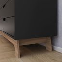 Ver imagem 6 de Cômoda 5 Gavetas 80cm Alice - Preto