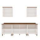 Ver imagem 3 de Armário de Cozinha Completa Iluminata 2,80m 8 Peças Branco/ébano - Genialflex