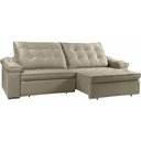 Ver imagem 6 de Sofá Retrátil Reclinável Houston 3m Csr Studio Veludo Kaki