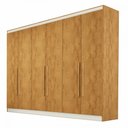 Ver imagem 2 de Guarda-roupa Casal Oslo 6 Portas 4 Gavetas 100% Mdf Peroba - Madermaques