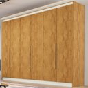 Ver imagem 1 de Guarda-roupa Casal Oslo 6 Portas 4 Gavetas 100% Mdf Peroba - Madermaques