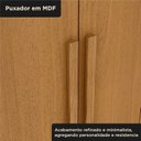 Ver imagem 6 de Guarda-Roupa Casal 100% MDF com Espelho 6 Portas 2 Gavetas Jatobá Yescasa Cinamomo