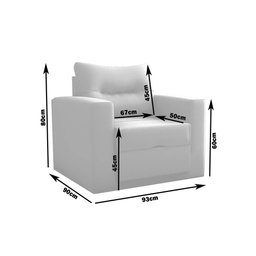 Sofa Cama Solteiro Marlene - Poltrona Cama Solteiro:marrom - 4