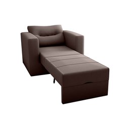 Sofa Cama Solteiro Marlene - Poltrona Cama Solteiro:marrom - 2