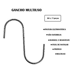 Gancho S Grande para Pendurar Plantas 17,5cm - 5peças - 3