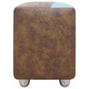 Ver imagem 4 de Puff Decorativo Quadrado Penteadeira Urban - Peroba-bege Corino