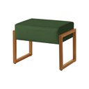 Ver imagem 2 de Kit 2 Puffs Decorativos Estofado Veludo Verde Vegas Base Ferro