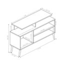 Ver imagem 2 de Rack Villa Mistral para TV Preto e Canela