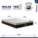 Ver imagem 3 de Cama Box Baú com Colchão de Molas Ensacadas Ortobom Sleep King Casal 138cm