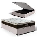 Ver imagem 1 de Cama Box Baú com Colchão de Molas Ensacadas Ortobom Sleep King Casal 138cm