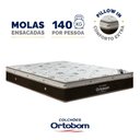 Ver mais imagens de Cama Box Baú com Colchão de Molas Ensacadas Ortobom Sleep King Casal 138cm