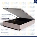 Ver imagem 6 de Cama Box Baú com Colchão de Molas Ensacadas Ortobom Sleep King Casal 138cm