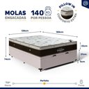 Ver imagem 2 de Cama Box Baú com Colchão de Molas Ensacadas Ortobom Sleep King Casal 138cm
