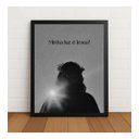 Ver imagem 1 de Quadro Decorativo Minha Luz É Jesus 33x24cm com Vidro Preto