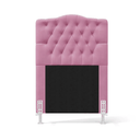 Ver imagem 3 de Cabeceira Estofada Para Cama Box Pollux 90 Para Cama de Solteiro Sued Rosê Aradecor