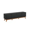 Ver imagem 2 de Rack Kappesberg 3 Portas 3d Preto Fosco 180cm