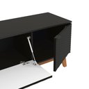 Ver imagem 3 de Rack Kappesberg 3 Portas 3d Preto Fosco 180cm