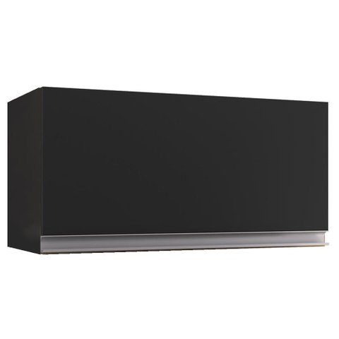 Armario Aereo Basculante 60cm Andreia Preto Reajl Moveis